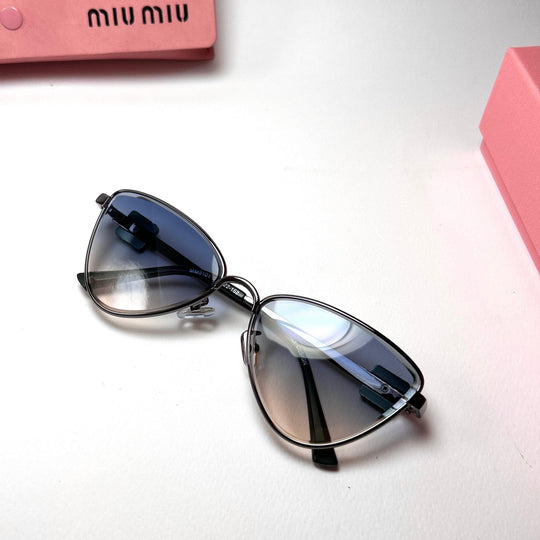 Miu Miu Logo Cat Eye - Peach Gradient