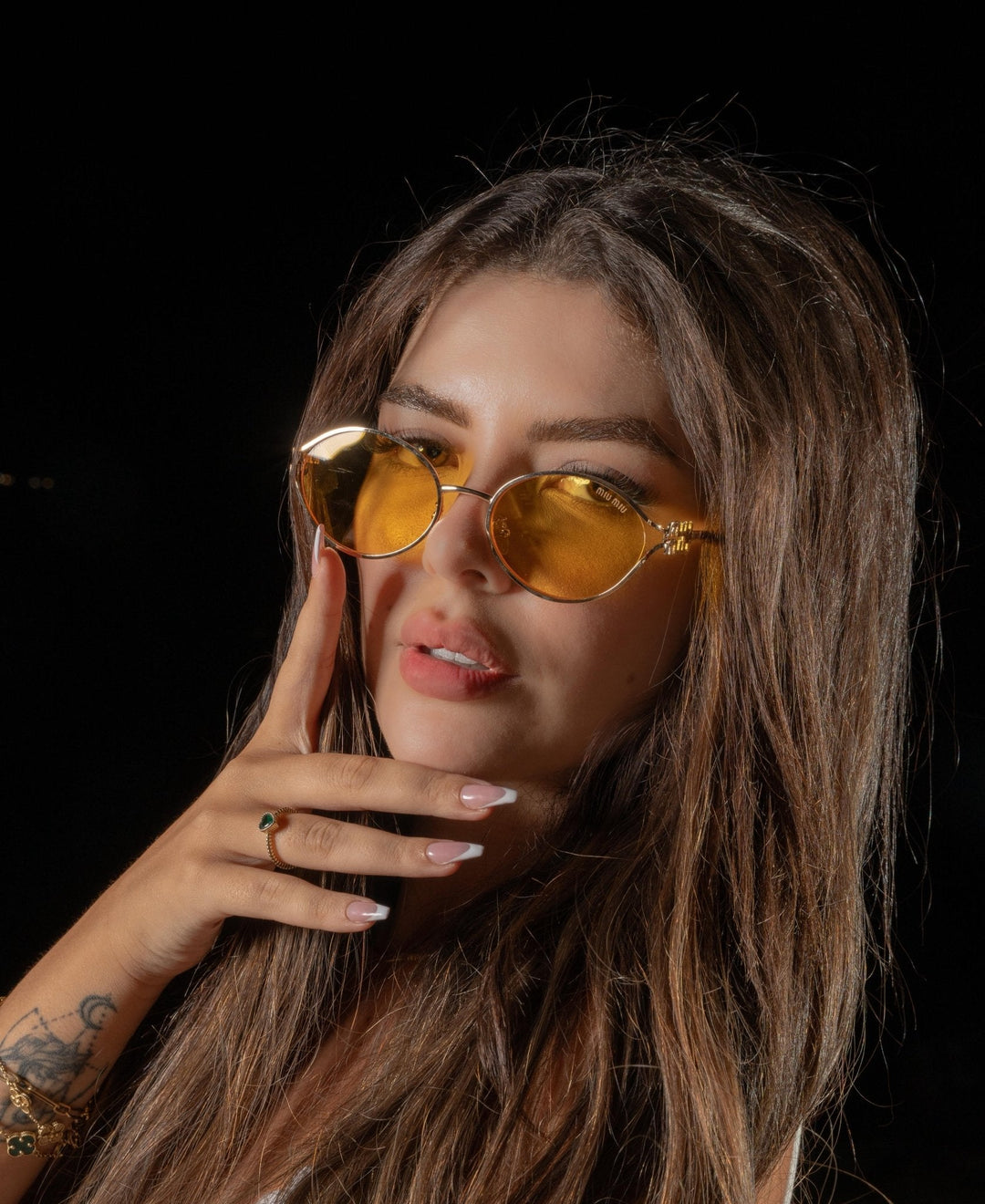 Miu Miu Logo SMU 52Y - Yellow