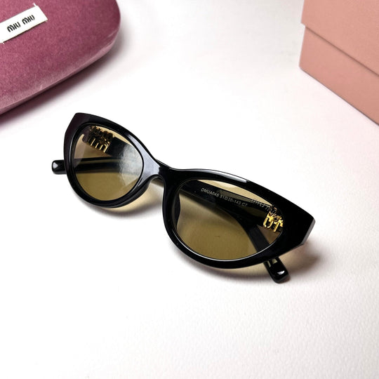 Miu Miu OMUA04S  Cat Eye - Yellow