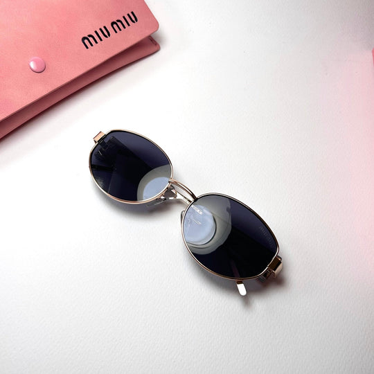 Miu Miu Oval MU53WS - Golden Black