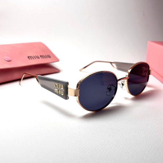 Miu Miu Oval MU53WS - Golden Black