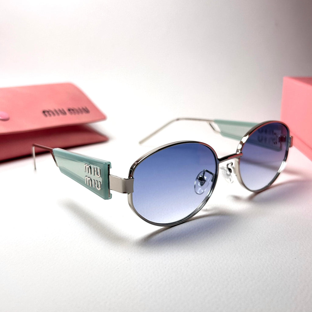Miu Miu Oval MU53WS - Ice Blue