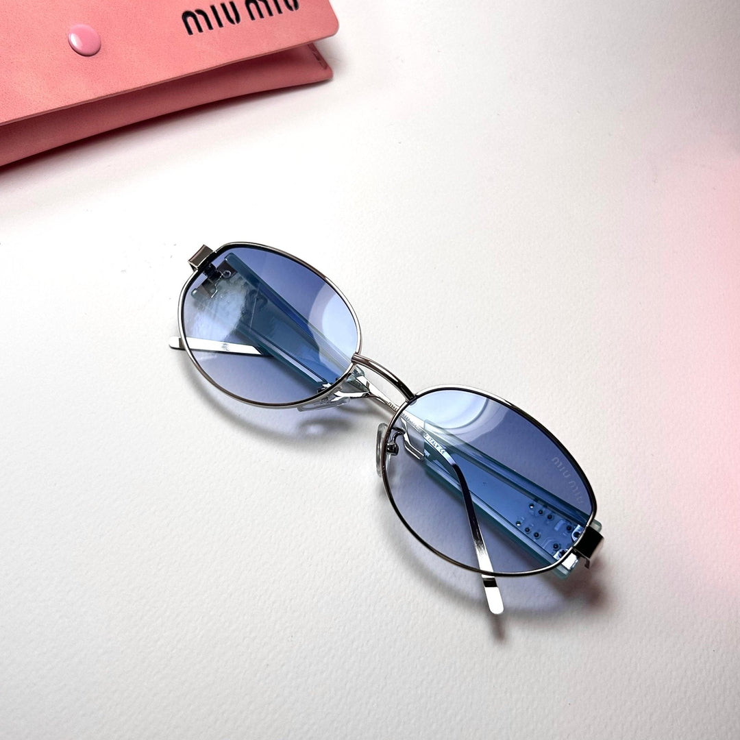 Miu Miu Oval MU53WS - Ice Blue