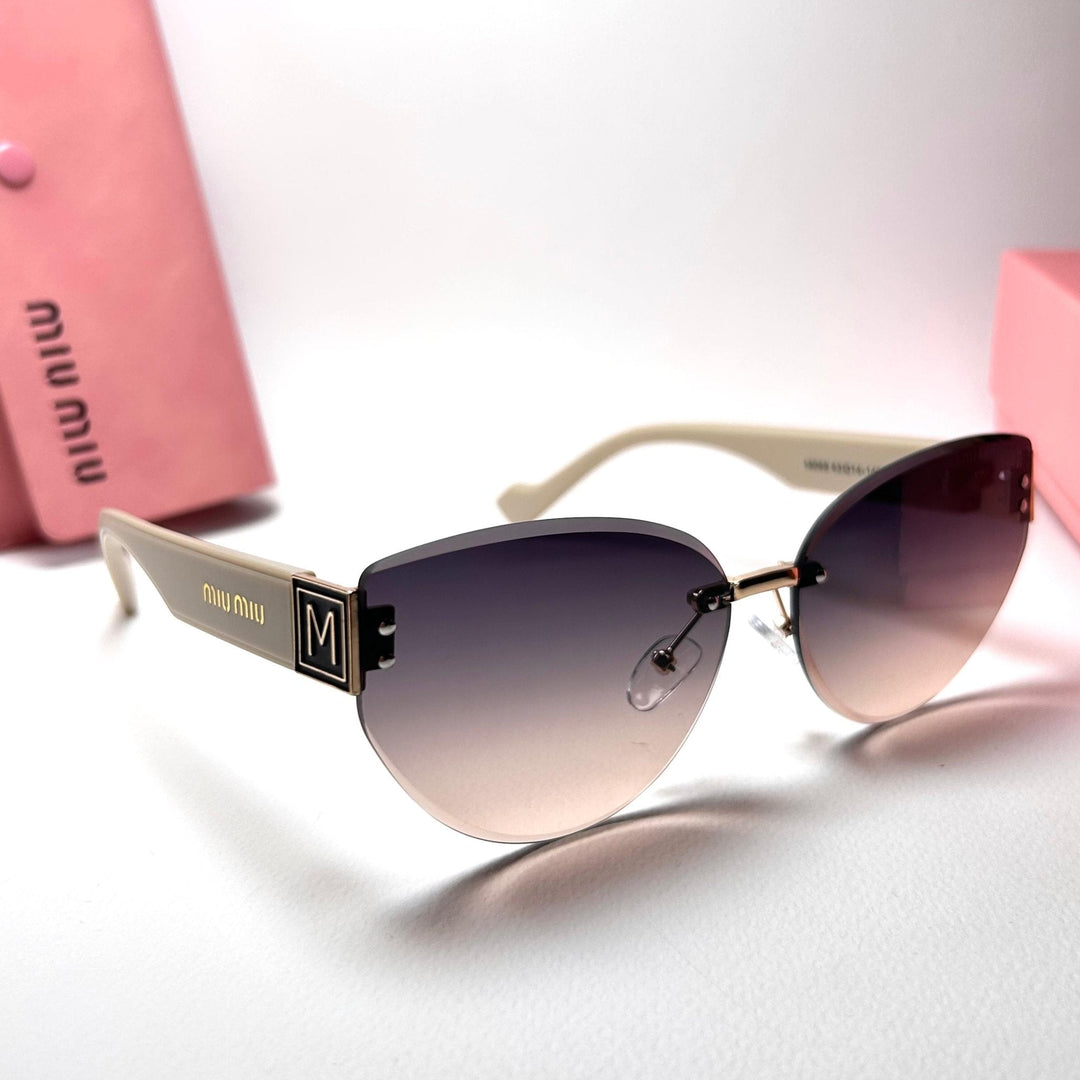 Miu Miu Rimless Cat Eye - Peach Gradient