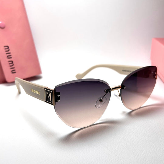 Miu Miu Rimless Cat Eye - Peach Gradient