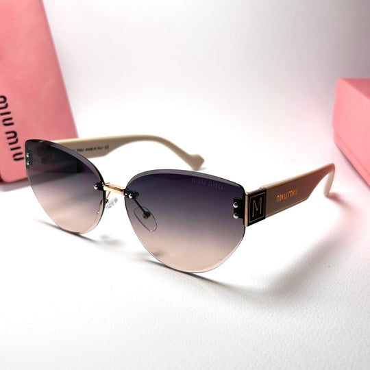 Miu Miu Rimless Cat Eye - Peach Gradient