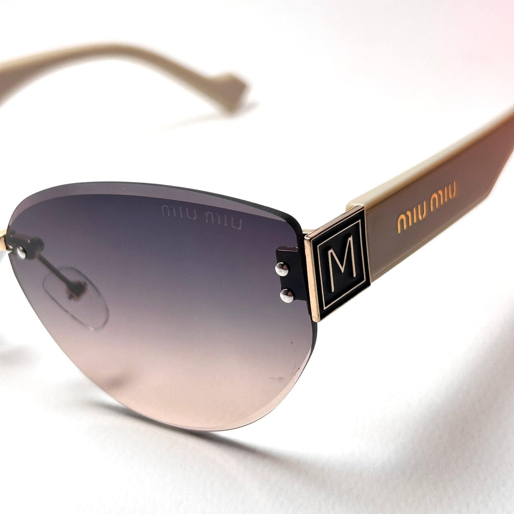 Miu Miu Rimless Cat Eye - Peach Gradient