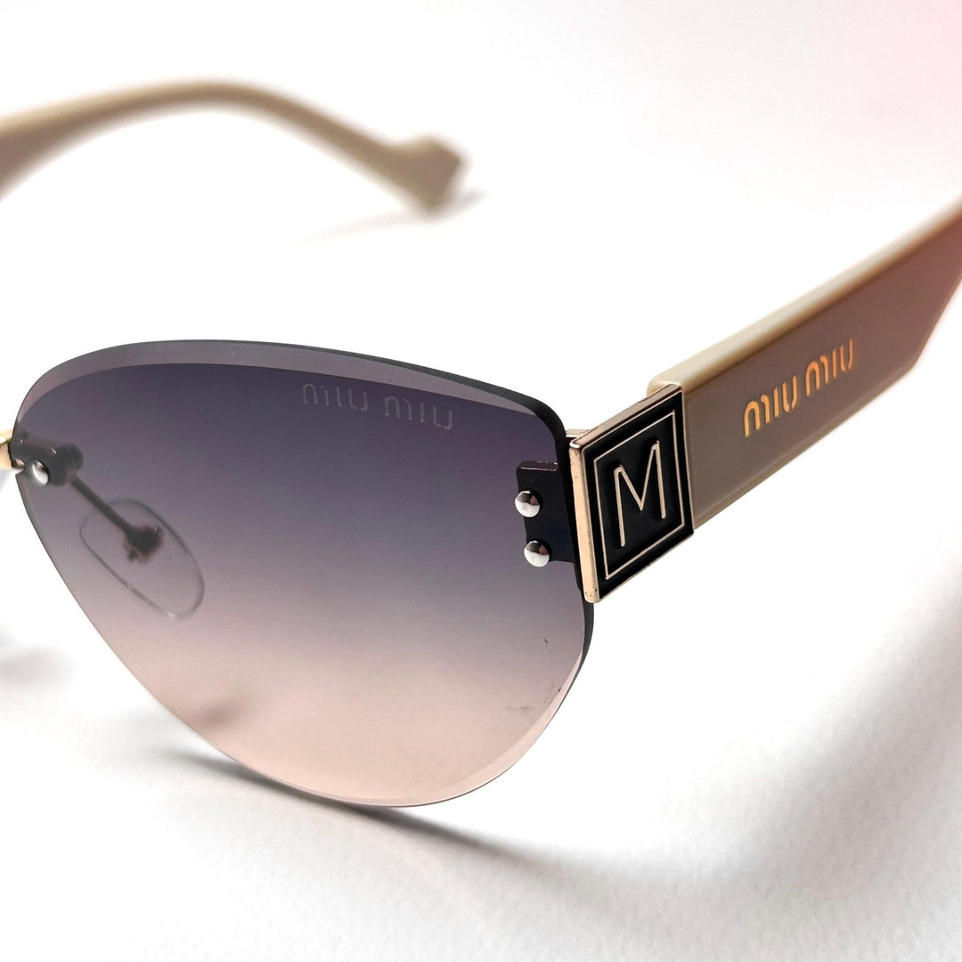 Miu Miu Rimless Cat Eye - Peach Gradient