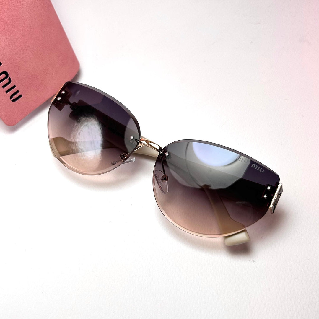 Miu Miu Rimless Cat Eye - Peach Gradient