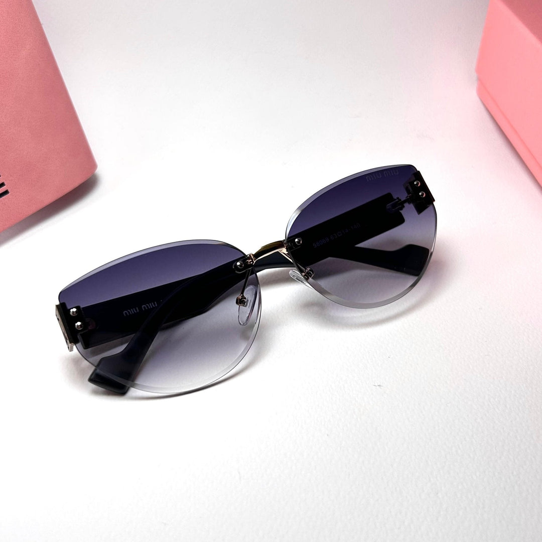 Miu Miu Rimless Cat Eye - Purple Gradient