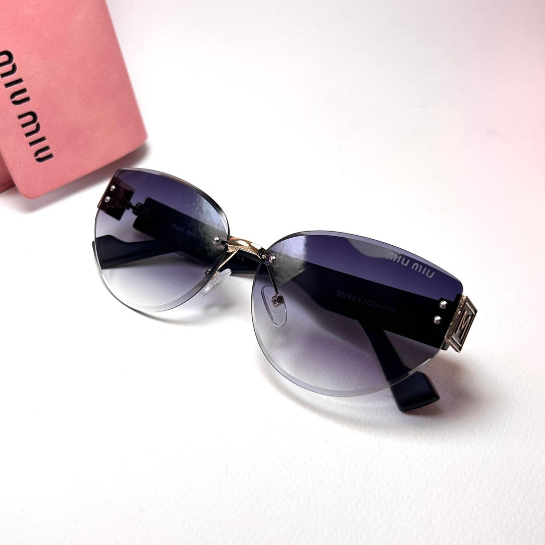 Miu Miu Rimless Cat Eye - Purple Gradient