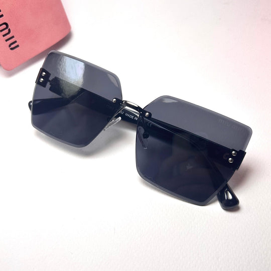 Miu Miu Rimless Squarer - Black