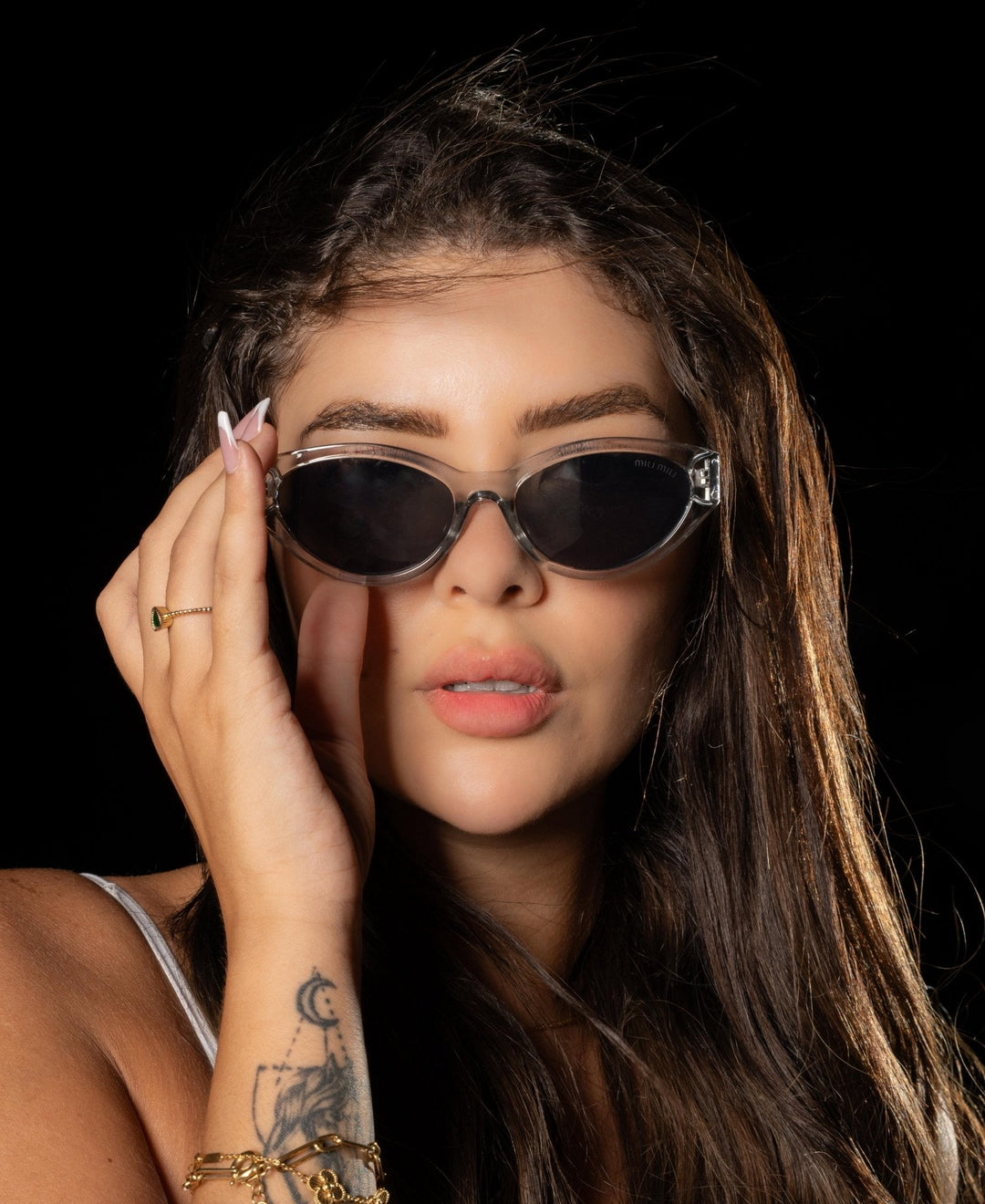 Miu Miu SMUA04 Cat Eye - Black