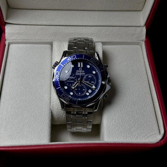 Omega Seamaster Co-Axial Chronometer - Silver Blue