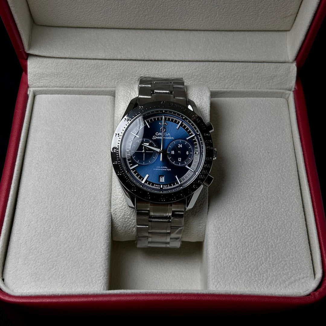 Omega Speedmaster Co-Axial Chronometer PRV Edition – Silver Blue