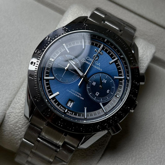 Omega Speedmaster Co-Axial Chronometer PRV Edition – Silver Blue
