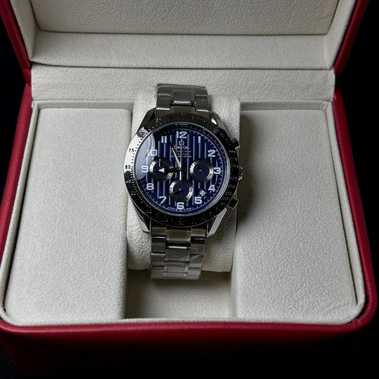 Omega Speedmaster Co-Axial Chronometer – Silver Blue