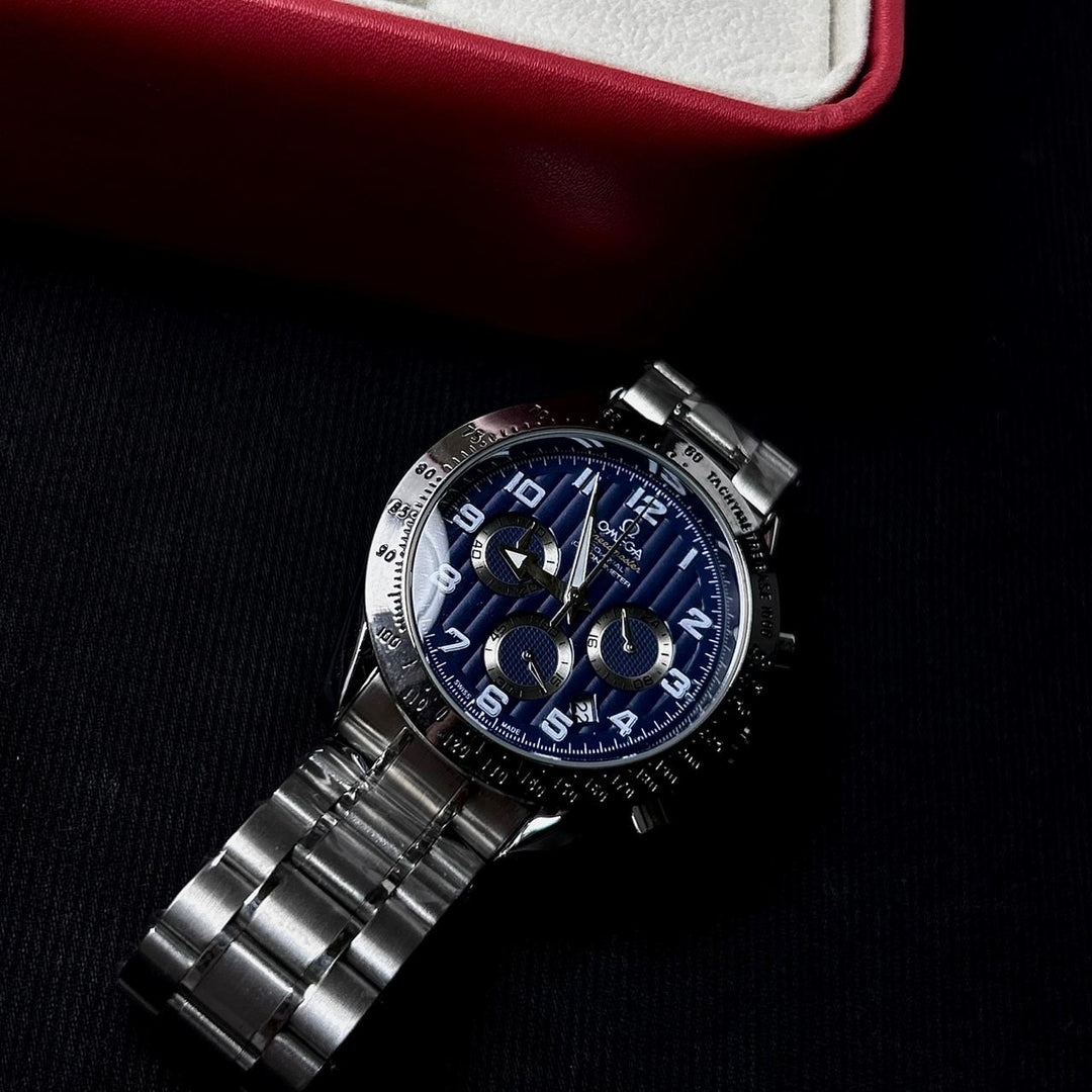 Omega Speedmaster Co-Axial Chronometer – Silver Blue