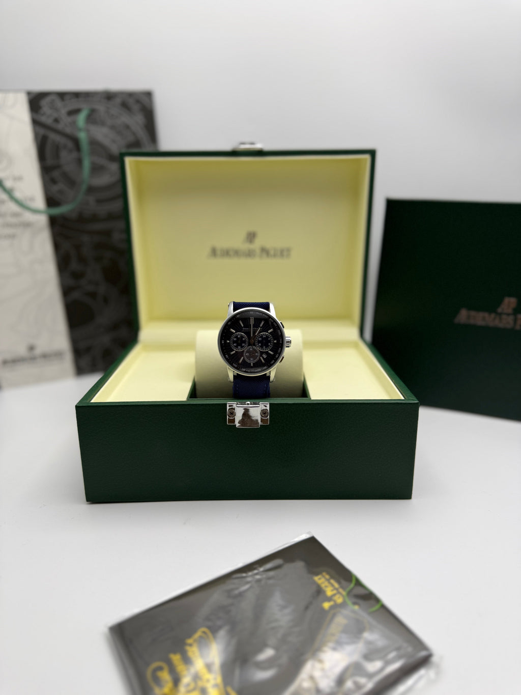 Audemars Piguet Jules Audemars Chronograph — Navy Blue Strap