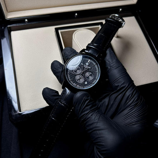 Patek Philippe Complications Chronograph Alligator Leather Edition – Black