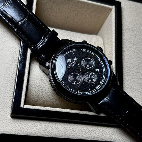 Patek Philippe Complications Chronograph Alligator Leather Edition – Black