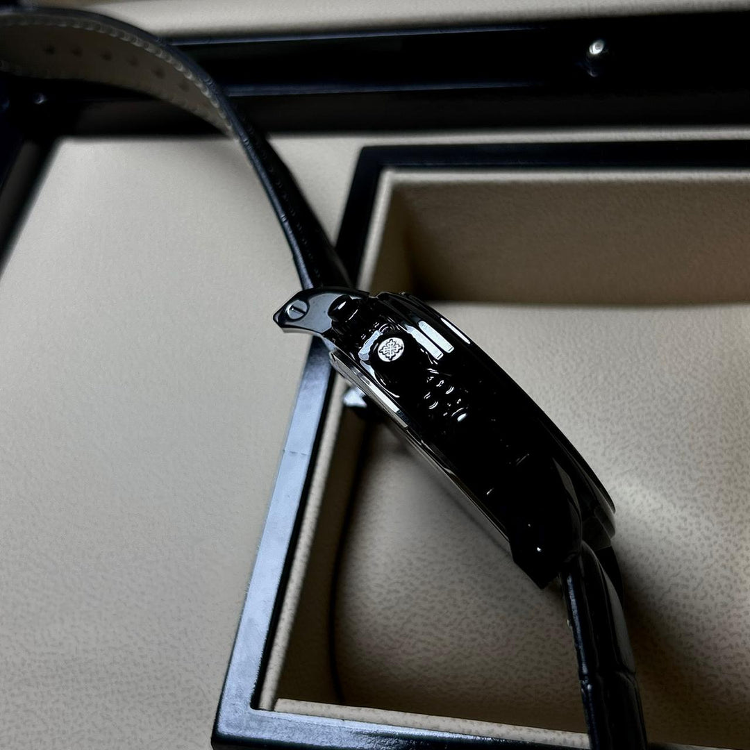 Patek Philippe Complications Chronograph Alligator Leather Edition – Black