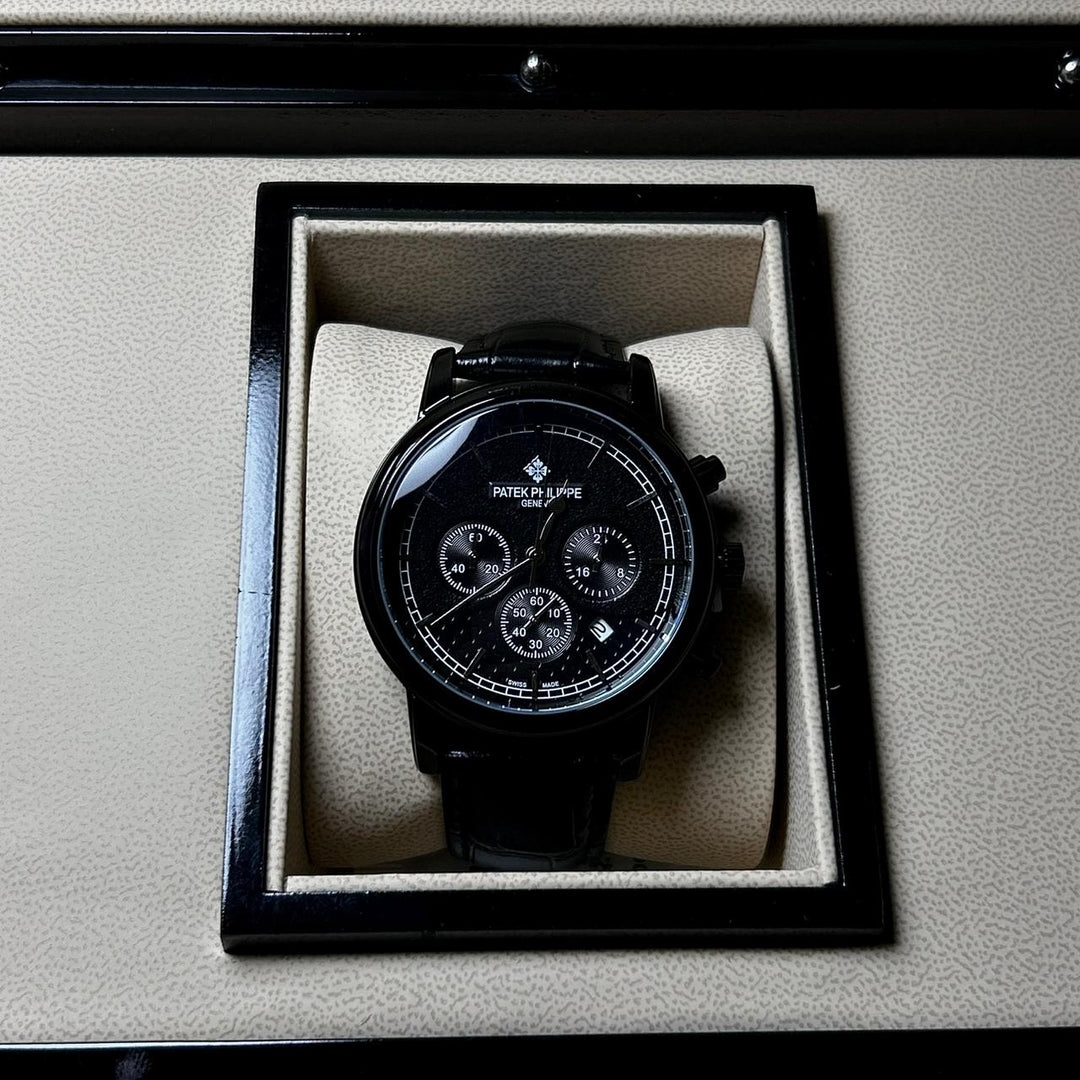 Patek Philippe Complications Chronograph Alligator Leather Edition – Black