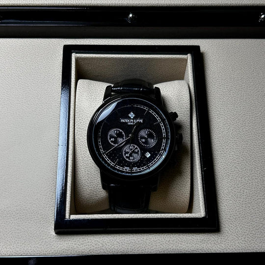 Patek Philippe Complications Chronograph Alligator Leather Edition – Black