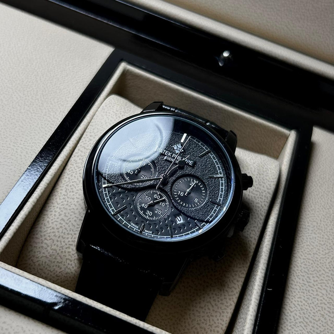 Patek Philippe Complications Chronograph Alligator Leather Edition – Black