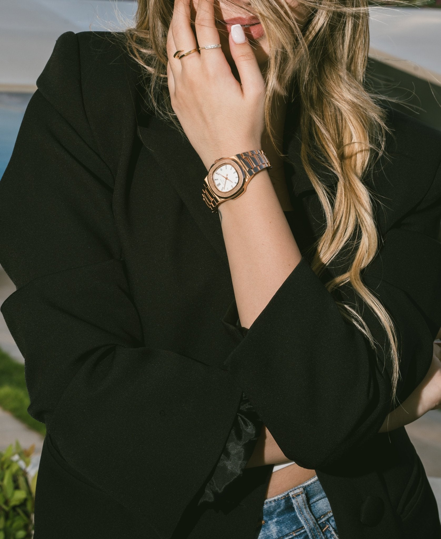 Patek Philippe Nautilus For Her - Rose Gold White