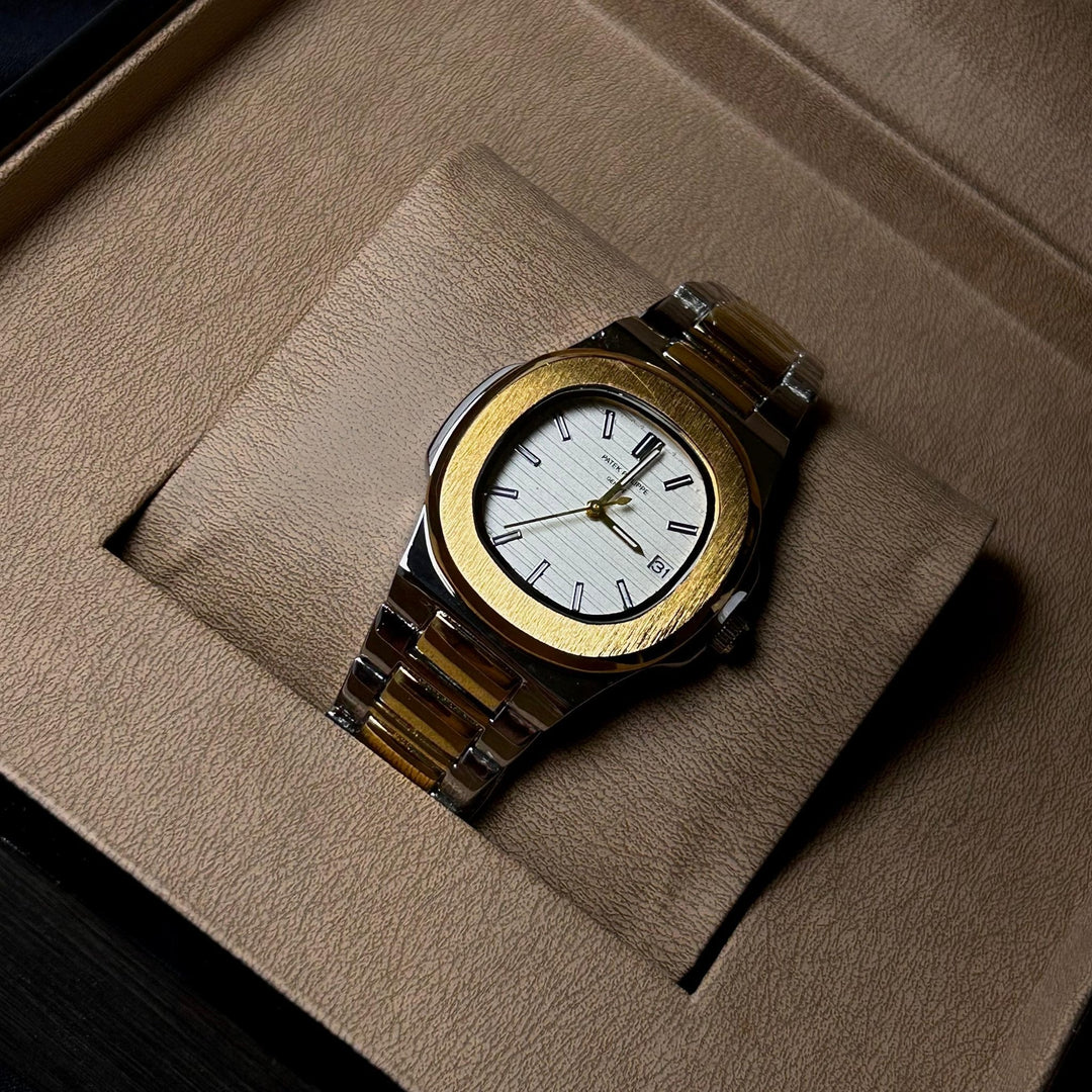 Patek Philippe Nautilus For Her - Two Tone Golden White