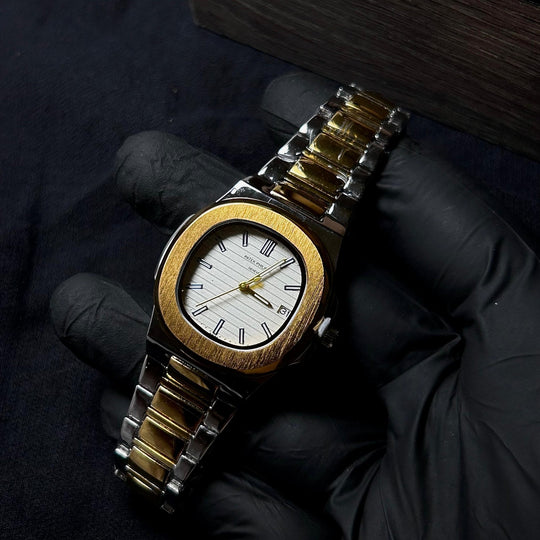 Patek Philippe Nautilus For Her - Two Tone Golden White