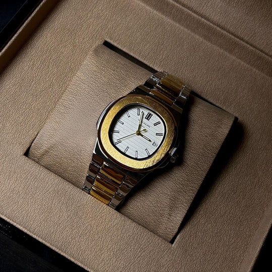 Patek Philippe Nautilus For Her - Two Tone Golden White