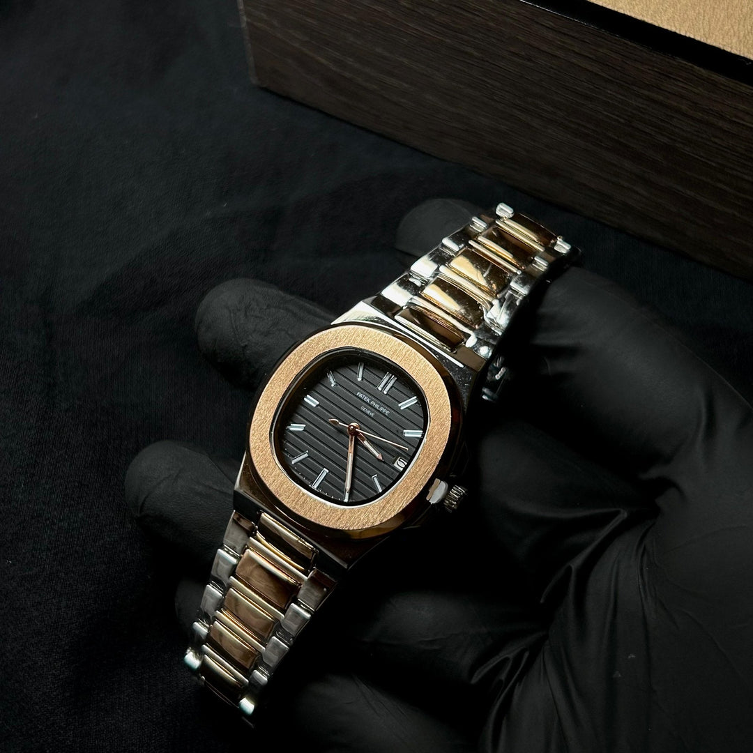 Patek Philippe Nautilus For Her - Two Tone Rose Gold Black