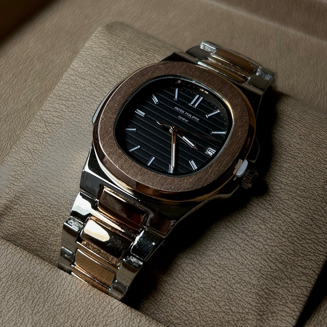 Patek Philippe Nautilus For Her - Two Tone Rose Gold Black