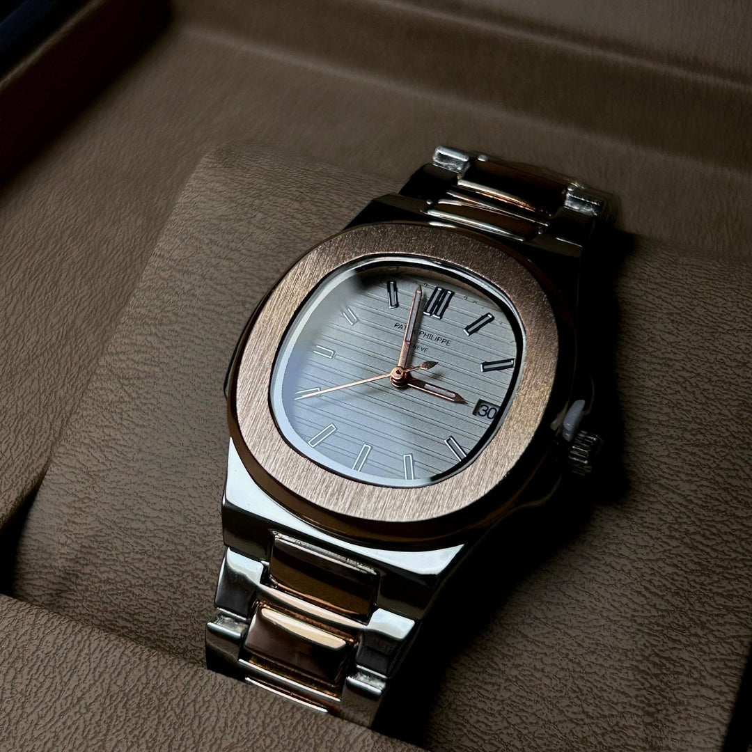 Patek Philippe Nautilus For Her - Two Tone Rose Gold White