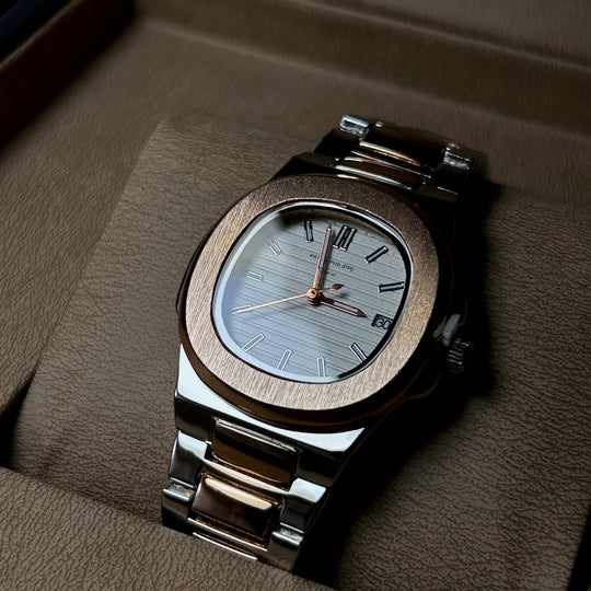 Patek Philippe Nautilus For Her - Two Tone Rose Gold White