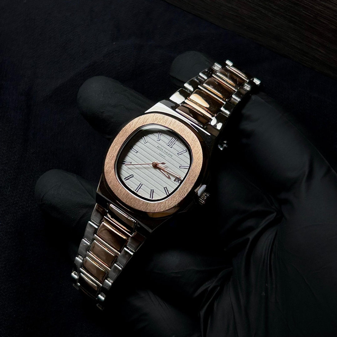 Patek Philippe Nautilus For Her - Two Tone Rose Gold White