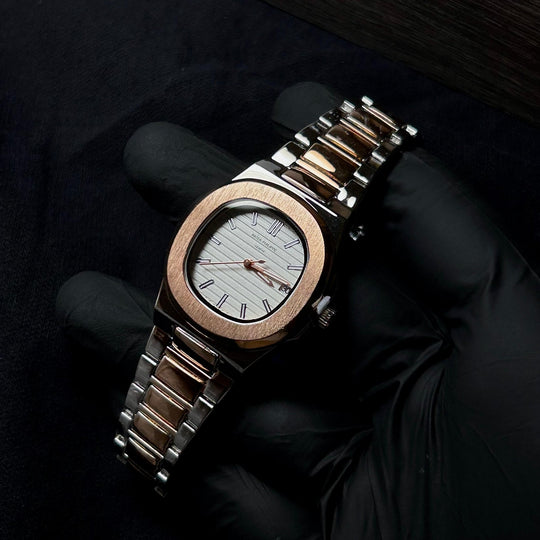 Patek Philippe Nautilus For Her - Two Tone Rose Gold White