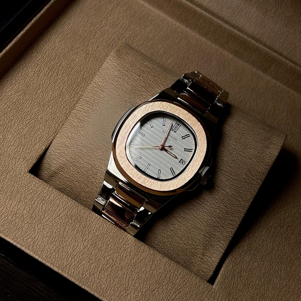 Patek Philippe Nautilus For Her - Two Tone Rose Gold White