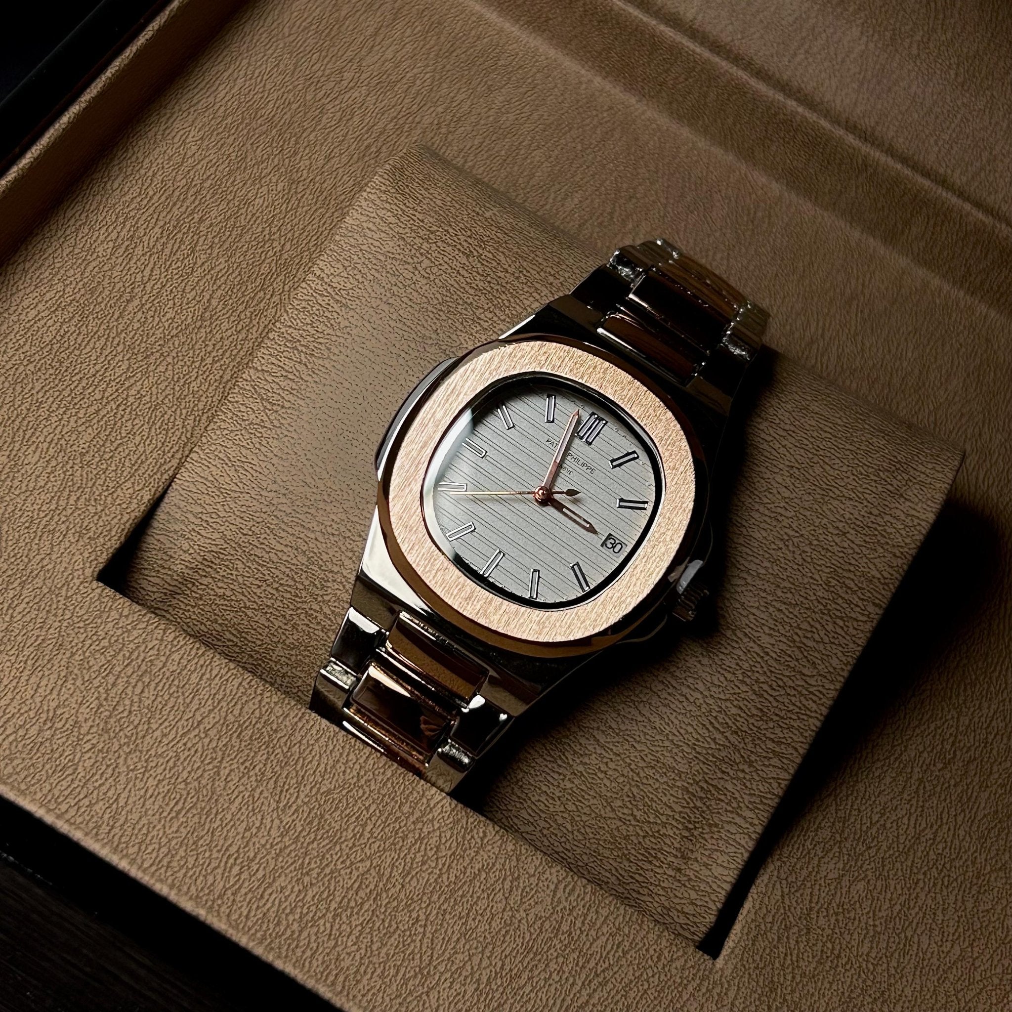 Patek Philippe Nautilus For Her - Two Tone Rose Gold White