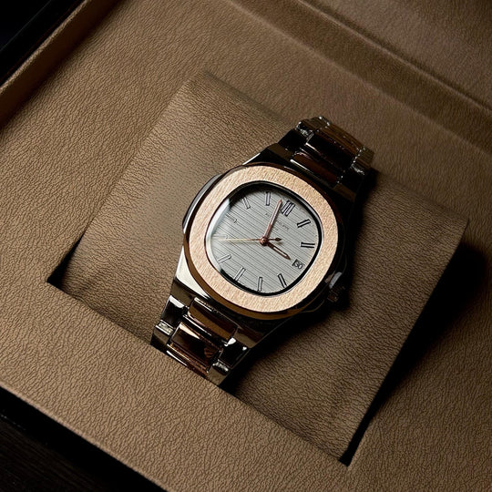 Patek Philippe Nautilus For Her - Two Tone Rose Gold White