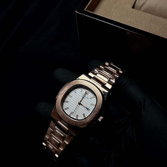 Patek Philippe Nautilus For Him – Rose Gold White