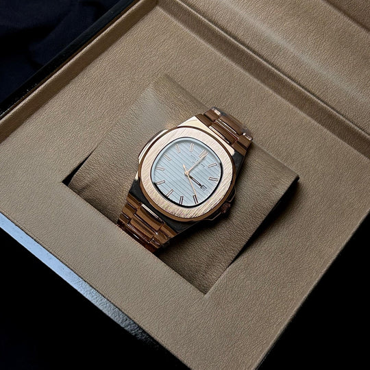 Patek Philippe Nautilus For Him – Rose Gold White