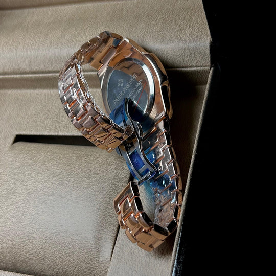 Patek Philippe Nautilus For Him – Rose Gold White