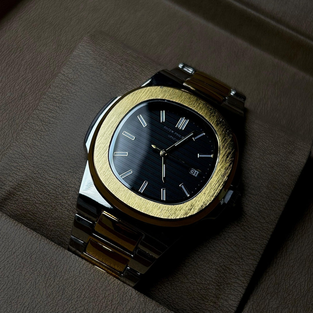 Patek Philippe Nautilus For Him – Two Tone Golden Black