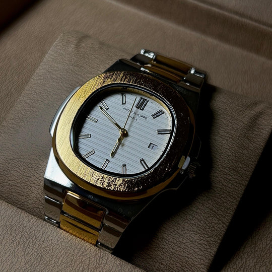 Patek Philippe Nautilus For Him – Two Tone Golden White