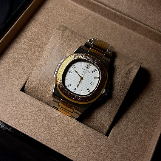 Patek Philippe Nautilus For Him – Two Tone Golden White