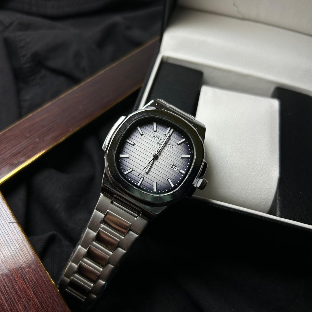 Patek Philippe Nautilus Homage For Him – Silver Gradient Dial