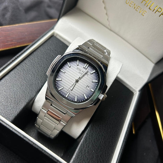 Patek Philippe Nautilus Homage For Him – Silver Gradient Dial